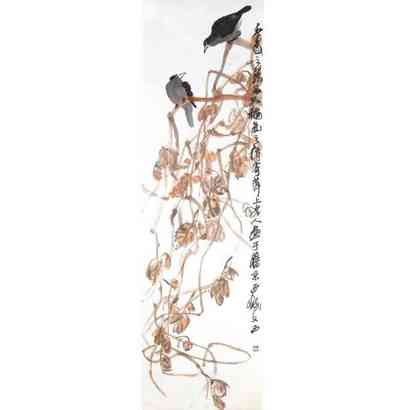 QI BAISHI  BIRDS ON VINES